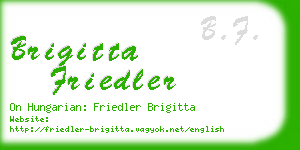 brigitta friedler business card